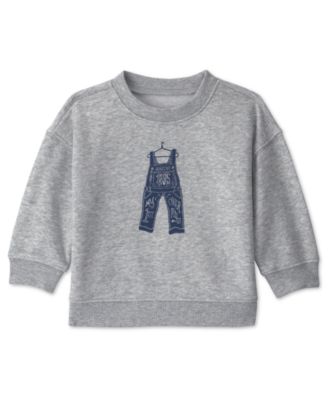 Baby Boys' Long-Sleeve Overall French Terry Sweatshirt