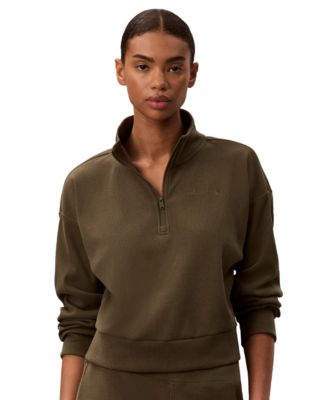Women's Icon Sport Waffle-Knit Quarter-Zip Sweatshirt