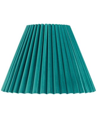 7" Top x 15" Bottom x 10" High x 10 3/4" Slant Lamp Shade Replacement Velvet Arc Pleated Spider Harp Finial