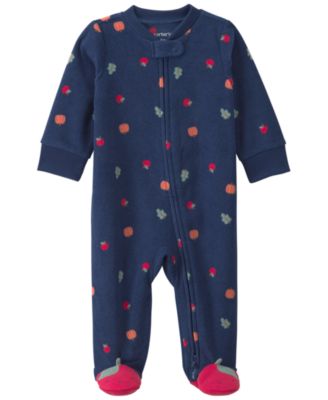 Baby Girls' Fruit Fleece 2-Way Zip Sleep & Play 