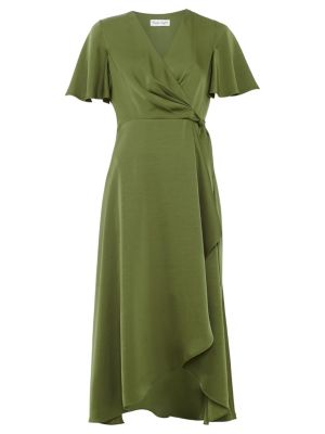 wrap dress dark green Women's Dresses Long sleeve Größe:Größe 14 Jamaica Primavera Couture 14090 orchid An elastic band on