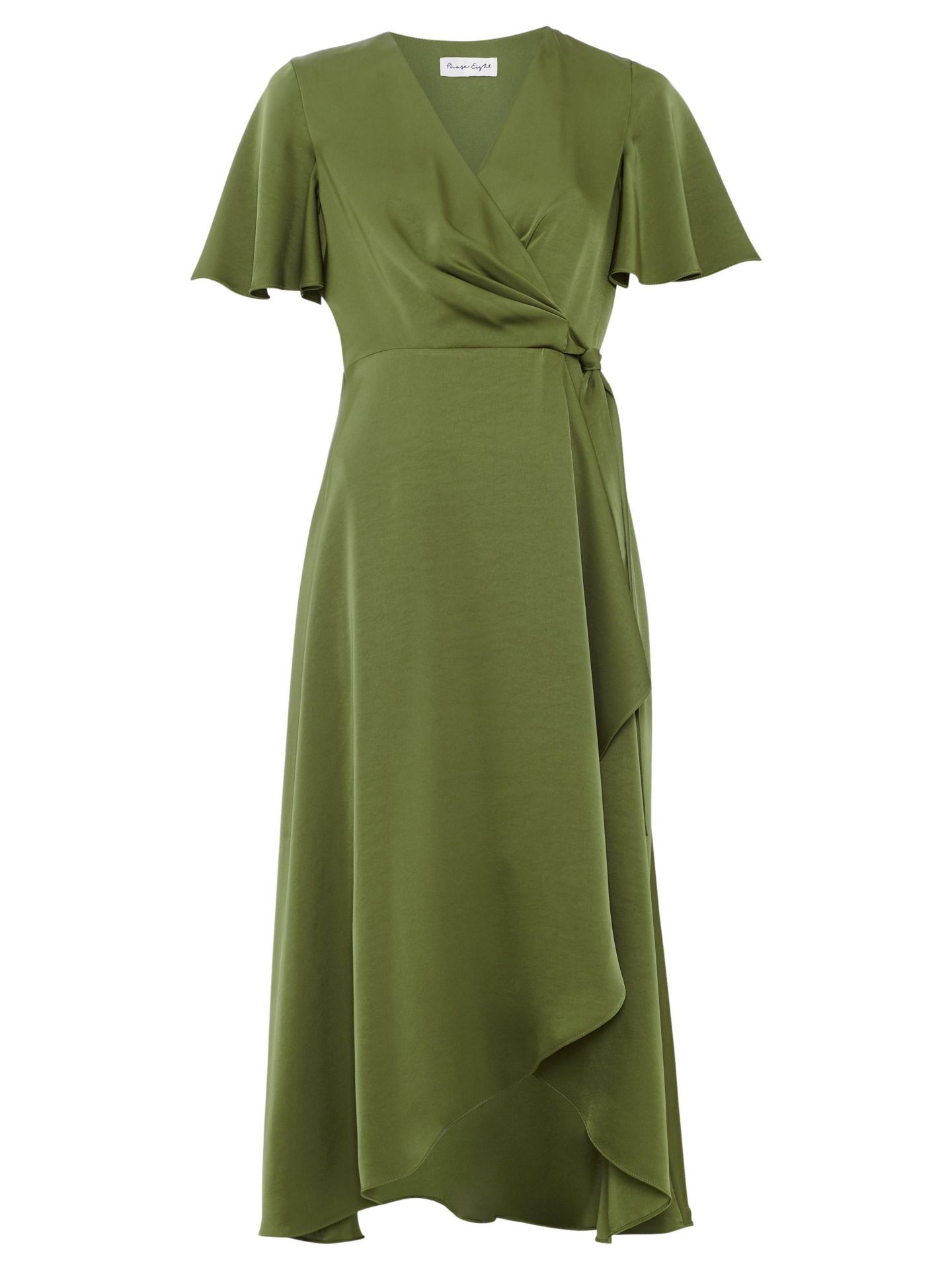 Женское платье Phase Eight Julissa V-Neck Satin, цвет: Зелёный — фото 7