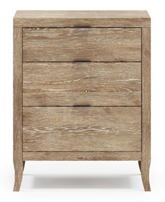 Tribeca 24" Wood 3-Drawers Nightstand