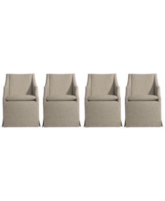 Tribeca 4-Piece Upholstered Arm Chair Set