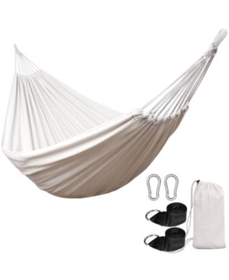 Portable Anti Rollover Hammock With Tree Straps 550lb Capacity Indoor Outdoor Camping Travel