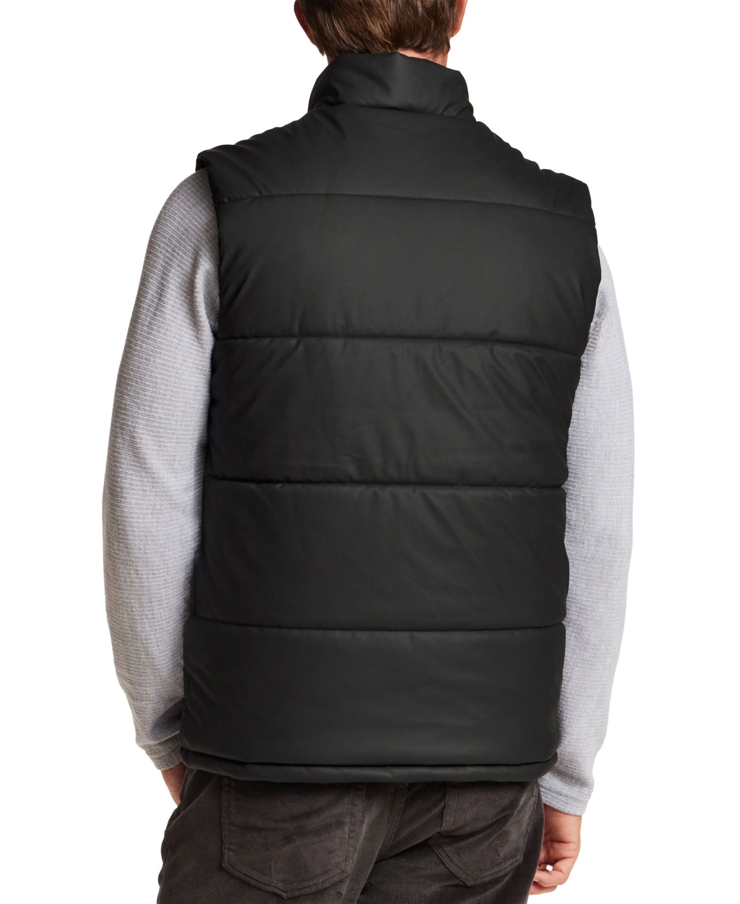 Мужской жилет Weatherproof Vintage Matte Full-Zip Puffer Vest, цвет: Чёрный — фото 5