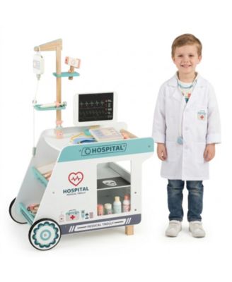 Doctor CT Scanner Rolling Cart Wooden Playset, Ages 3+