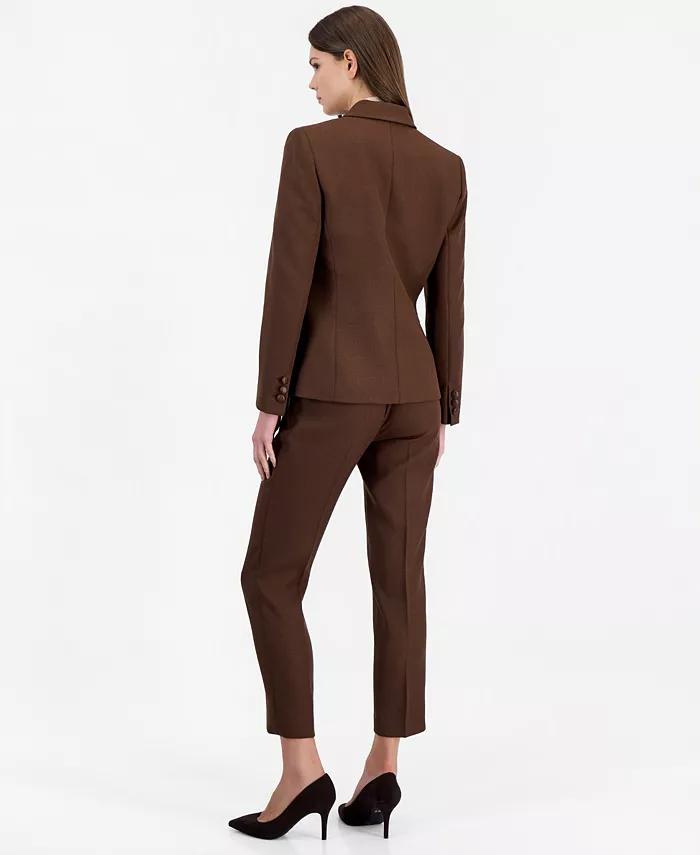 Women's Shoulder-Padded Peak-Lapel Blazer - thumbnail 6