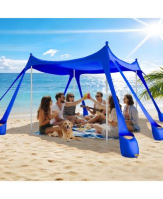 Beach Tent Sun Shelter Pop Up Sandbags Camping Fishing Picnic
