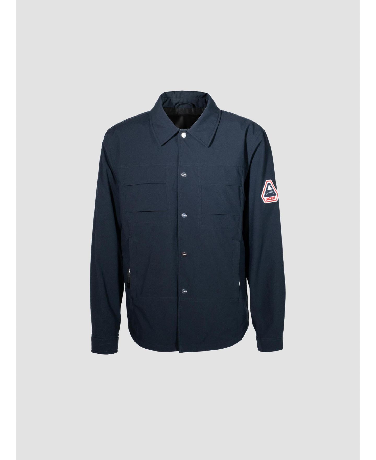 Мужская куртка JACK1T Eden Shirt Jacket, цвет: Тёмно-синий — фото 7