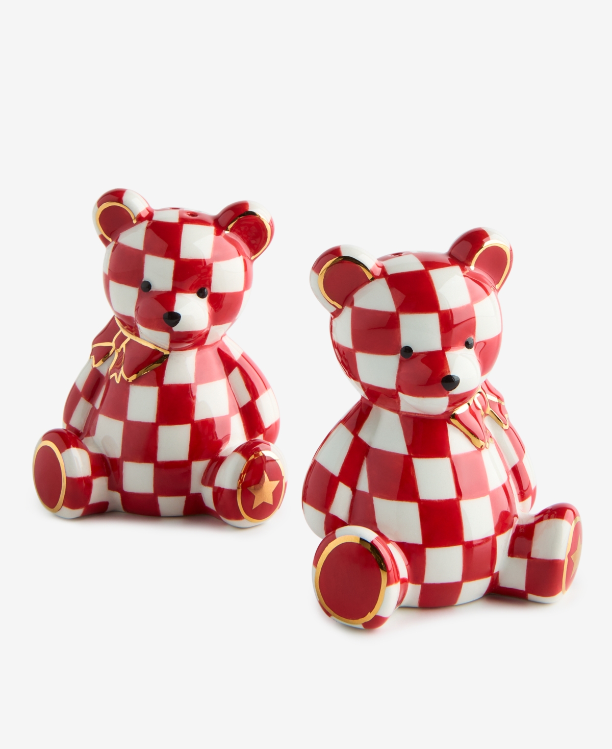 MacKenzie-Childs Macy's Parade Bear Salt & Pepper Shaker Set