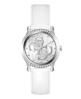 Women's Quartz White Genuine Leather Watch 36mm