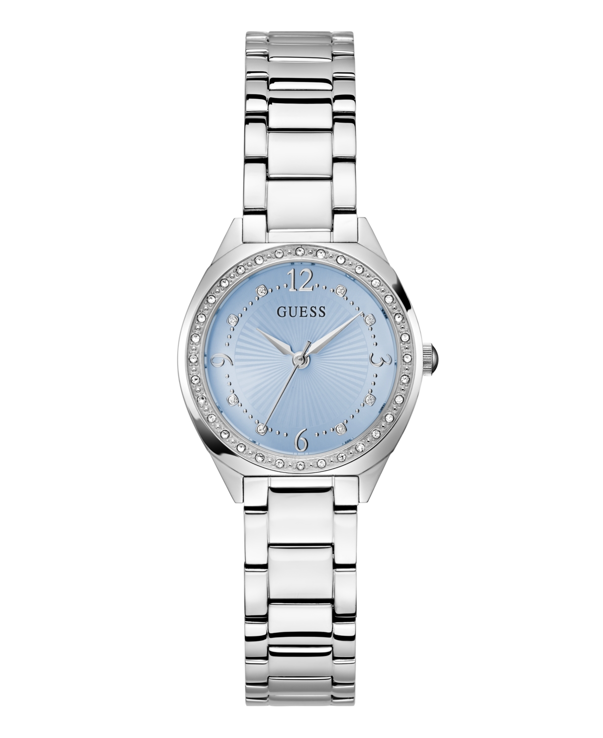 Guess Women's Quartz Silver-Tone Stainless Steel Watch 30mm - Silver