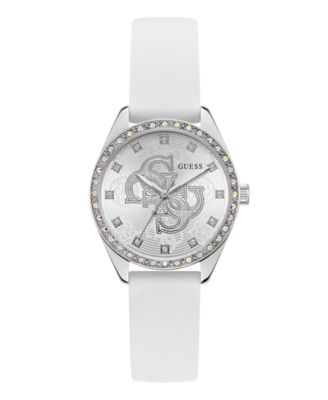 Women's White Silicone Watch 34mm