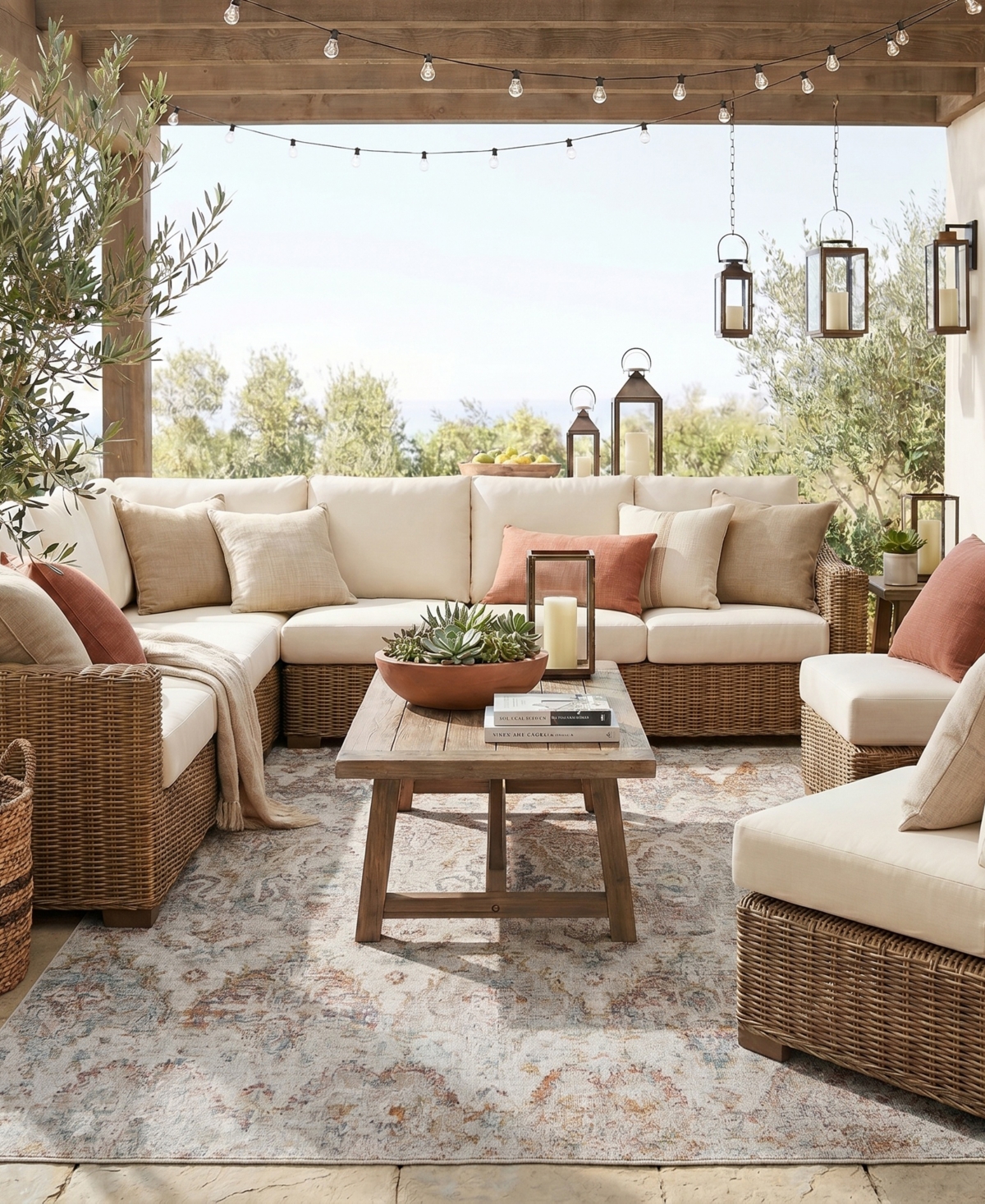 Lr Home Heirloom Hrl-453 5'3" x 7'10" Outdoor Area Rug