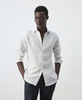 Men's Linen Slim-Fit Shirt