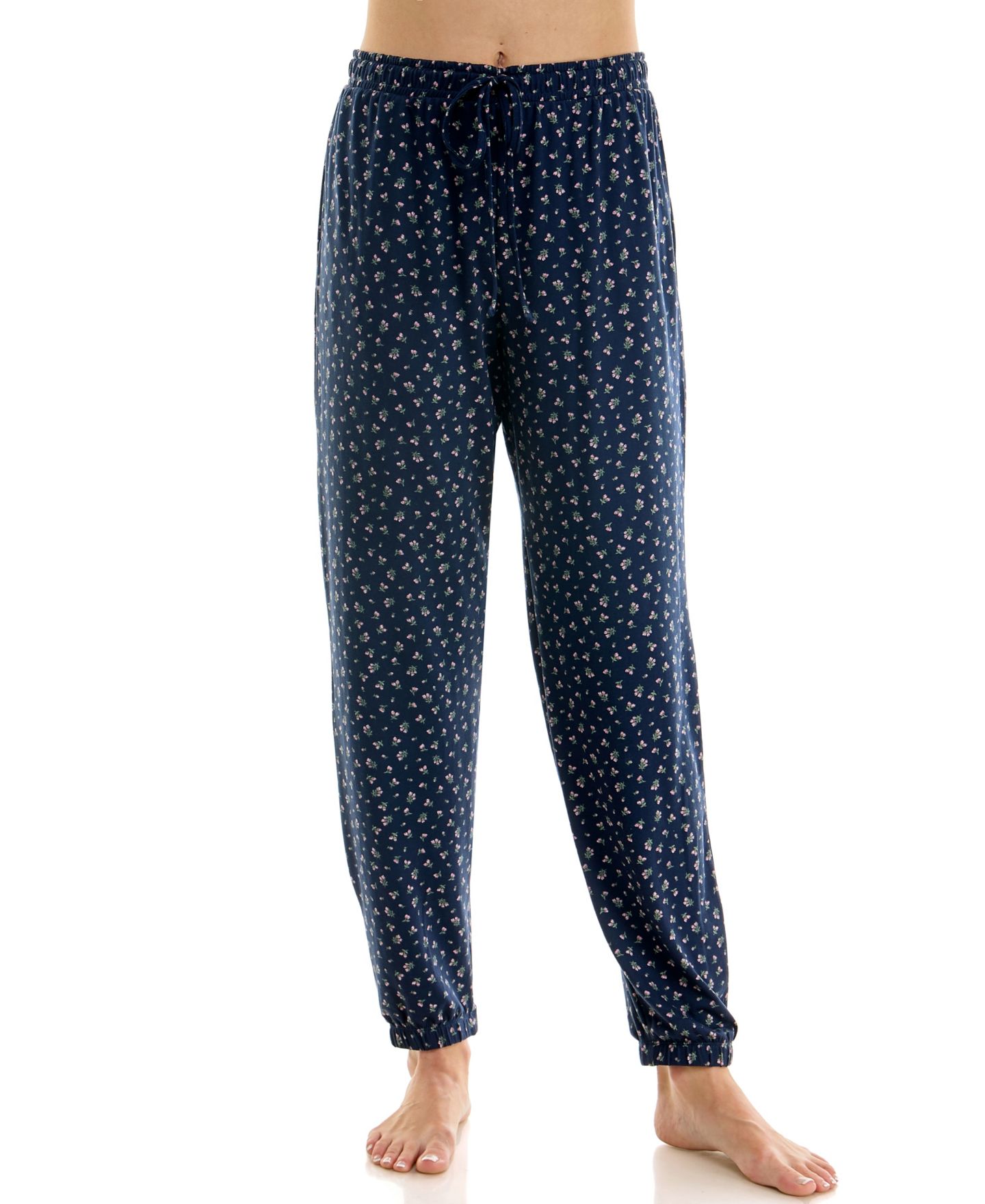 Женские брюки Roudelain Triple Soft Knit Print Jogger Pants, 29" Inseam, цвет: Itsy Bitsy Ditsy/ Peacoat — фото 2