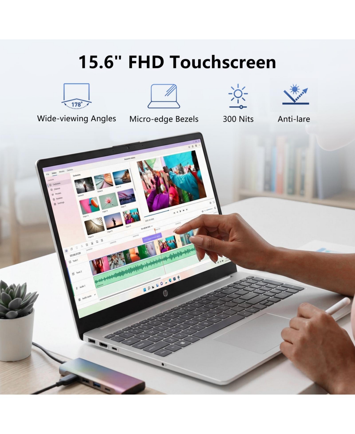 Hp 15.6 inches Touchscreen Laptop, Intel Core Ultra 5 125H, Intel Graphics, 64GB DDR5, 2TB Ssd, Wi-Fi 6, Win11 Pro