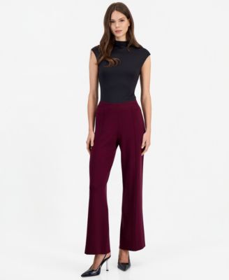 Women's Sweater Knit Wide-Leg Pull-On Pants