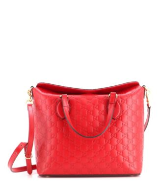Medium Signature Fold Over Tote Guccissima Leather
