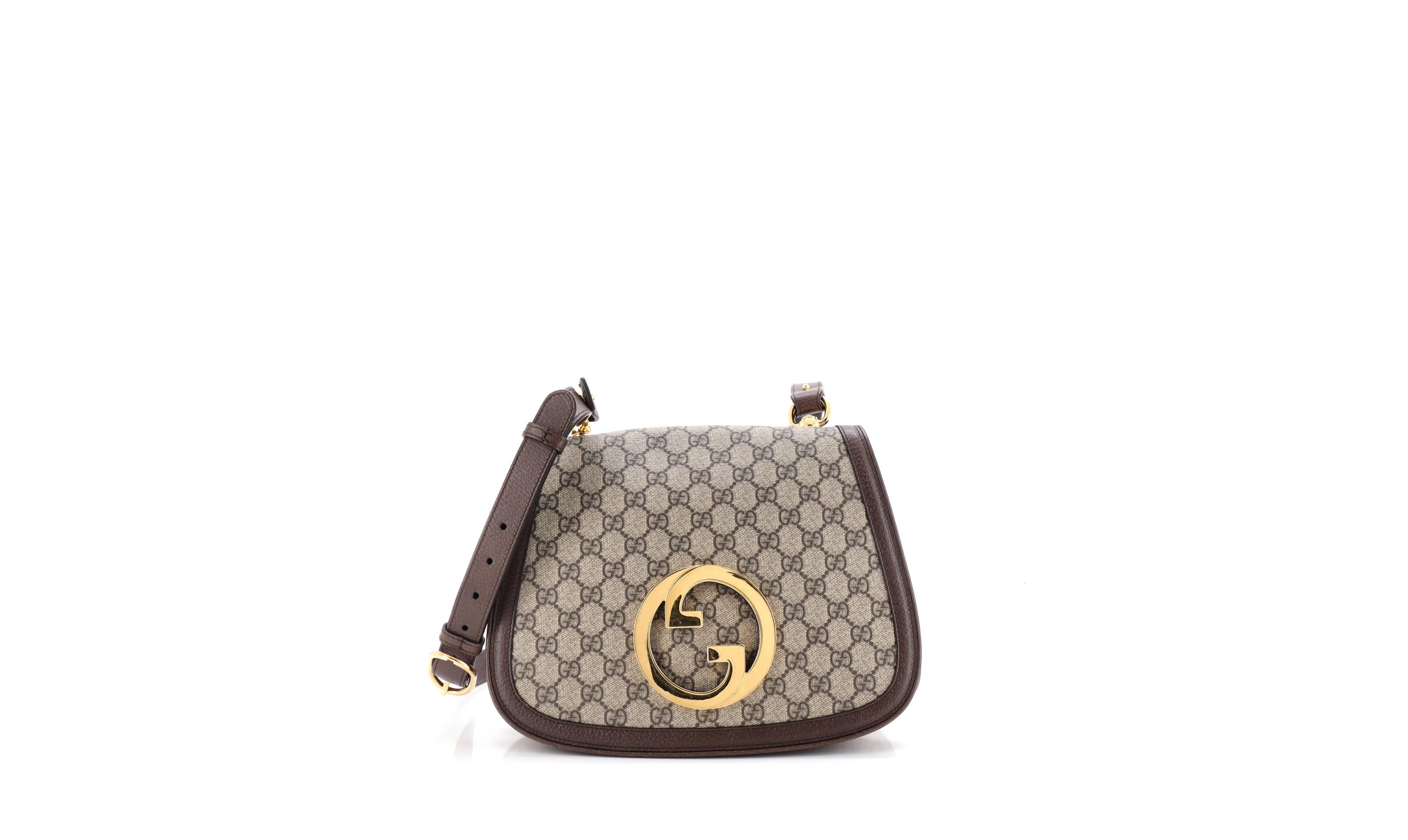 Pre-Owned Gucci Medium Blondie Nm Top Handle Bag Gg Coated Canvas