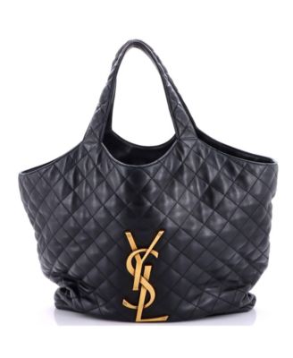Maxi Icare Shopping Tote Quilted Leather