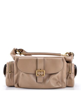 Large Camera Shoulder Bag Leather