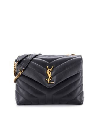 Small Loulou Shoulder Bag Matelasse Chevron Leather