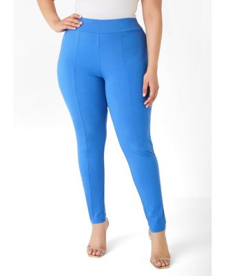 Plus Sizes Seamed Ponte Leggings