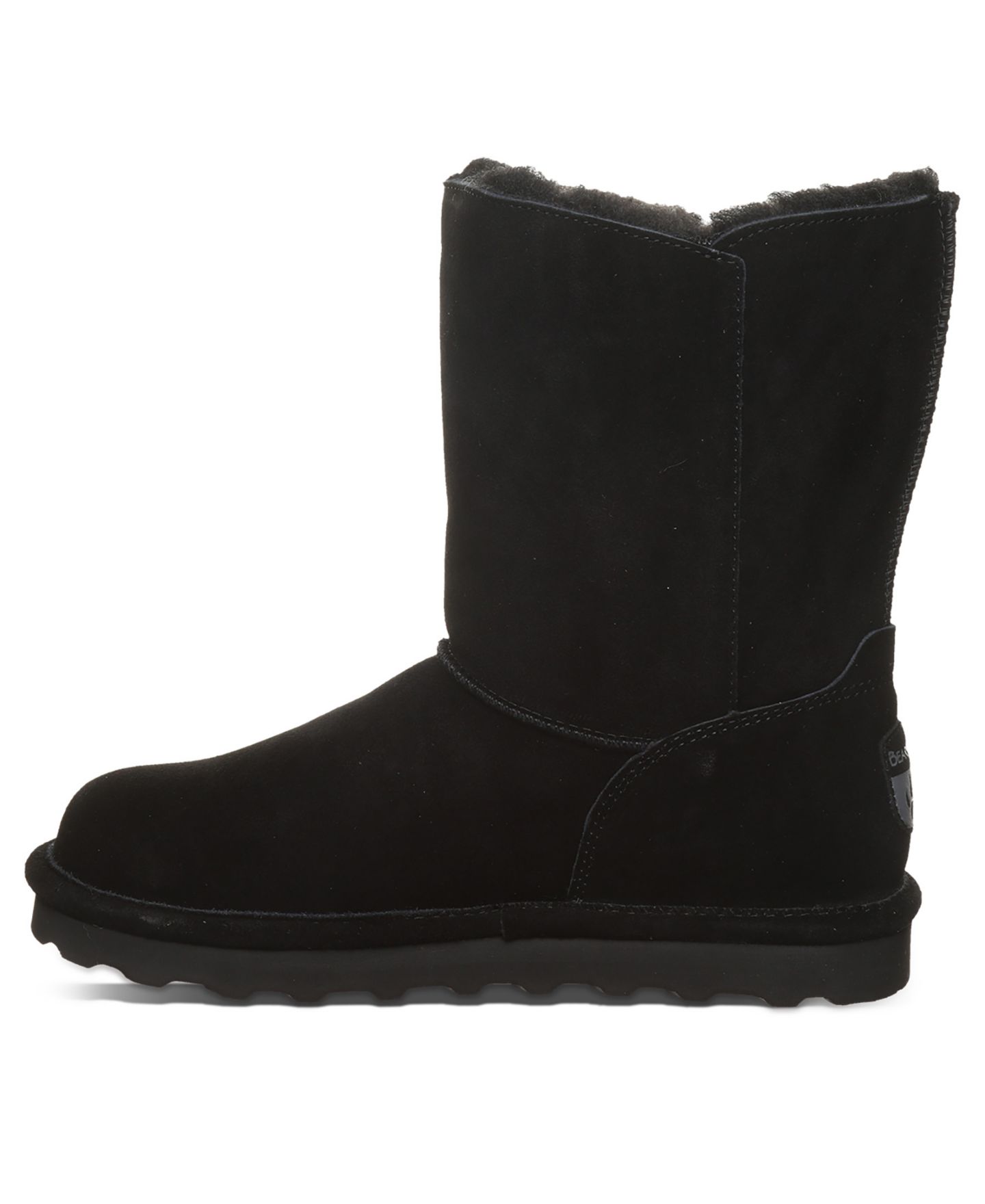 Женские ботинки BEARPAW Zaria Ribbon Bow Detail Mid-Calf, цвет: Чёрный — фото 6