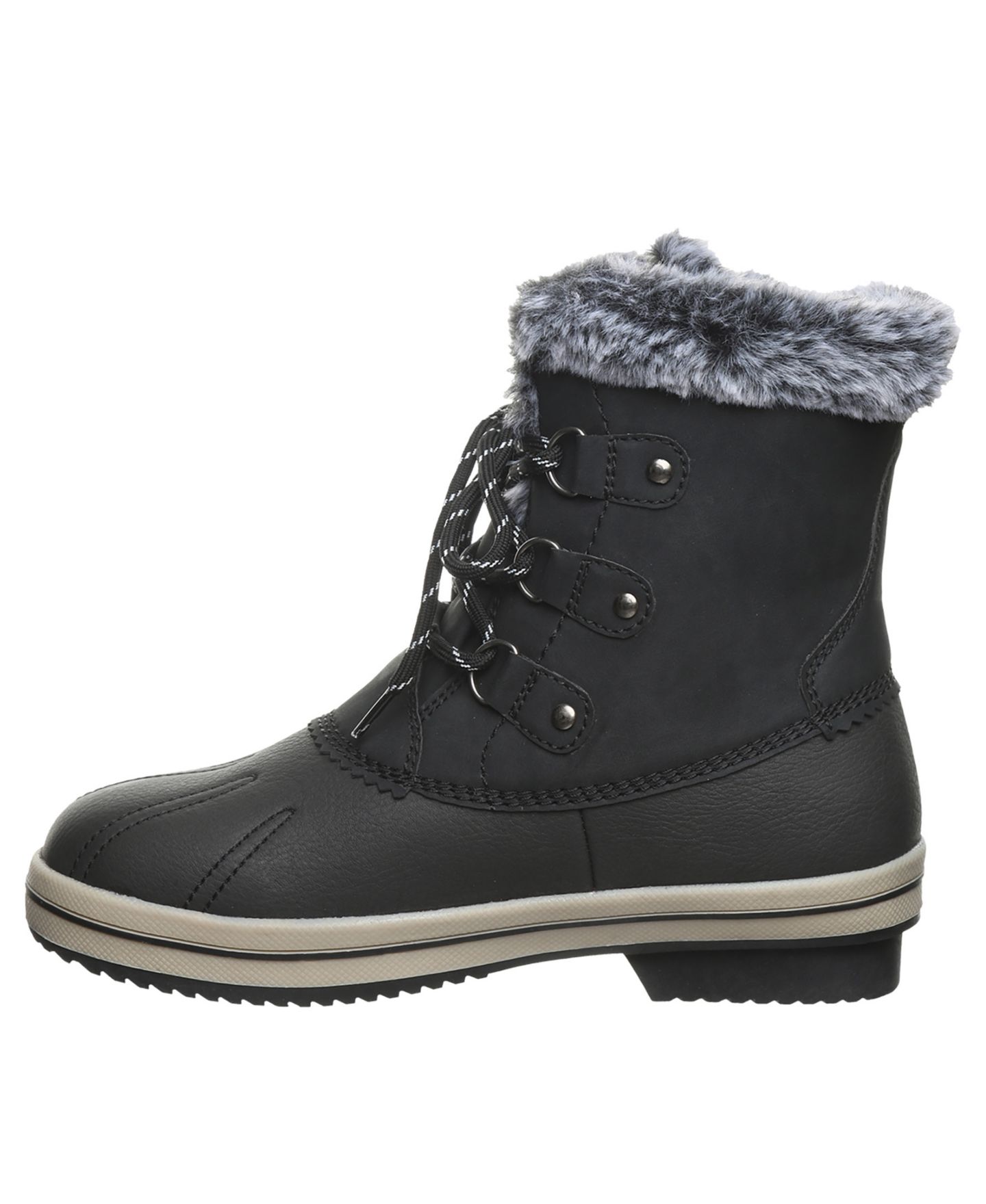 Женские ботинки BEARPAW Vivie Round Toe Wedge, цвет: Чёрный — фото 6