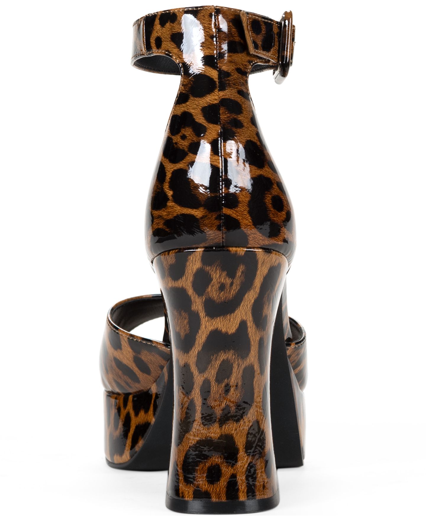 Женские сандалии Wild Pair Katjaa Platform Block Heel Dress Sandals, цвет: Леопардовый — фото 3
