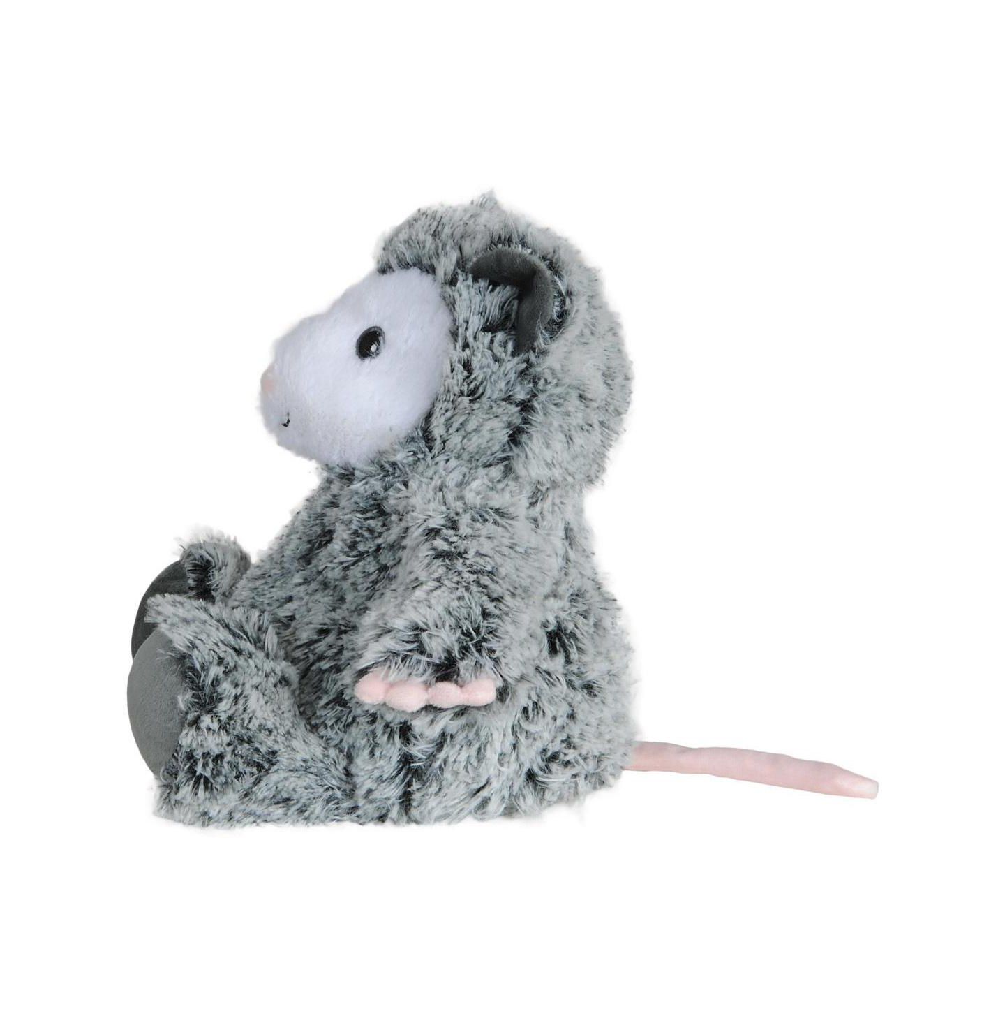Детская мягкая игрушка Intelex Warmies Opossum 13" Microwavable Plush, цвет: Серый — фото 4