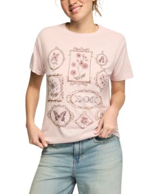 Women's Floral Frames Boyfriend T-Shirt