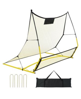 Portable 2-in-1 Soccer Rebounder Net with Carrying Bag