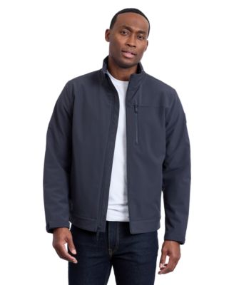Men's Sherpa Lined Softshell Stand Collar Jacket