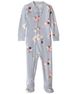 Carters Baby Girls' Fairies 2-Way Zip Dream Plush Snug-Fit Footed Pajama 