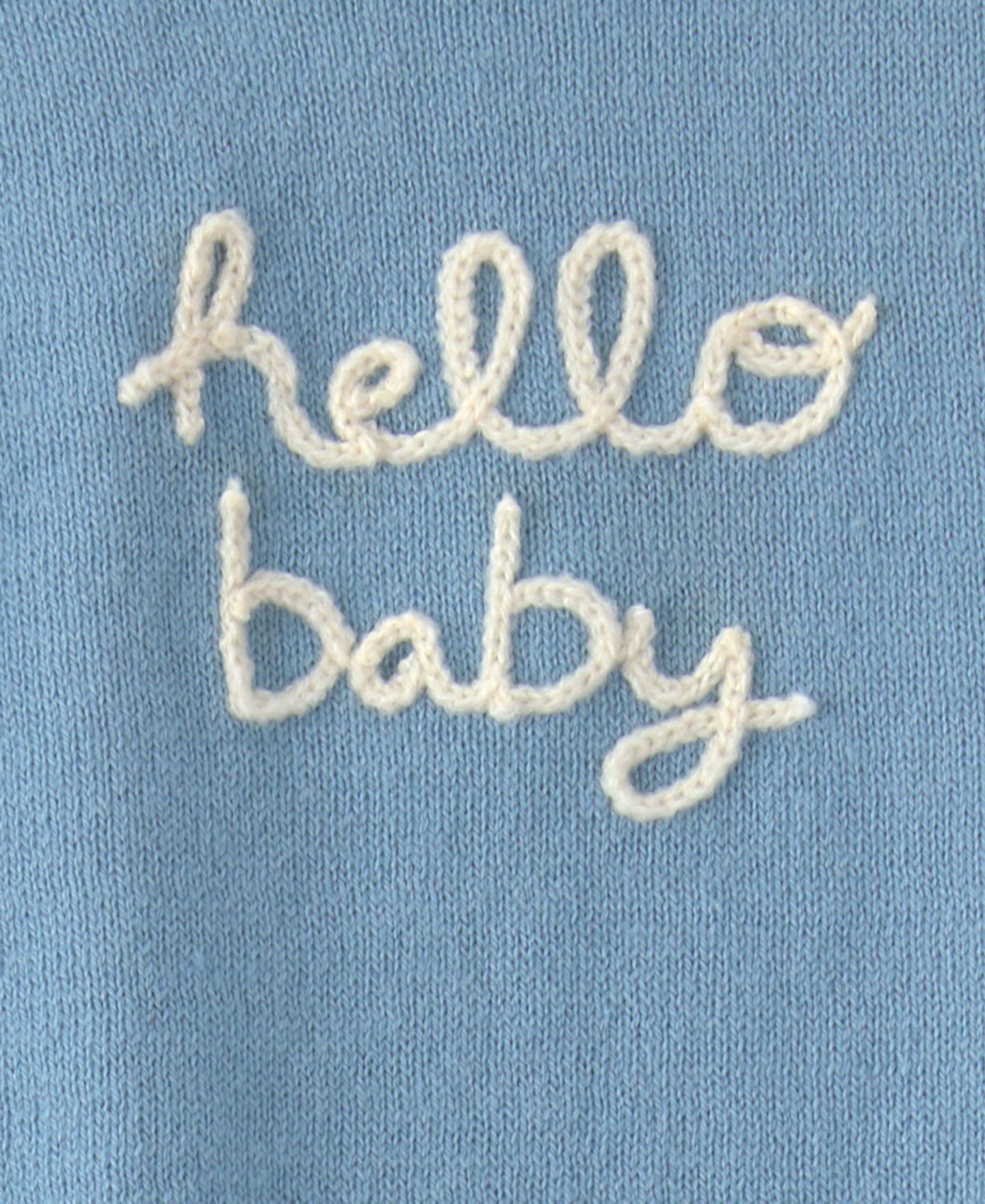 Детский комплект Carter's Hello Baby для малыша: топ с принтом и брюки, 2 предмета, цвет: Синий — фото 3