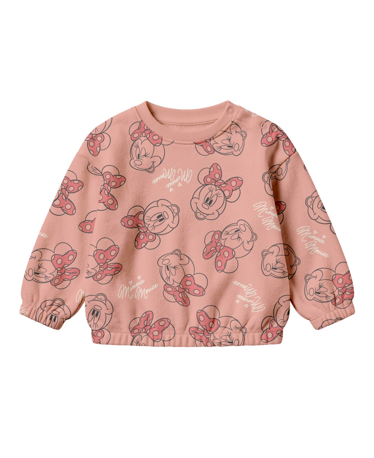 Комплект Disney Minnie Mouse Allover Print Sweatshirt and Joggers Set, 2-Piece Set для девочек-малышей, цвет: Розовый — фото 2