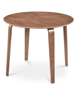 37.5in Round Dining Table with Rubber Wood Legs for Small Spaces