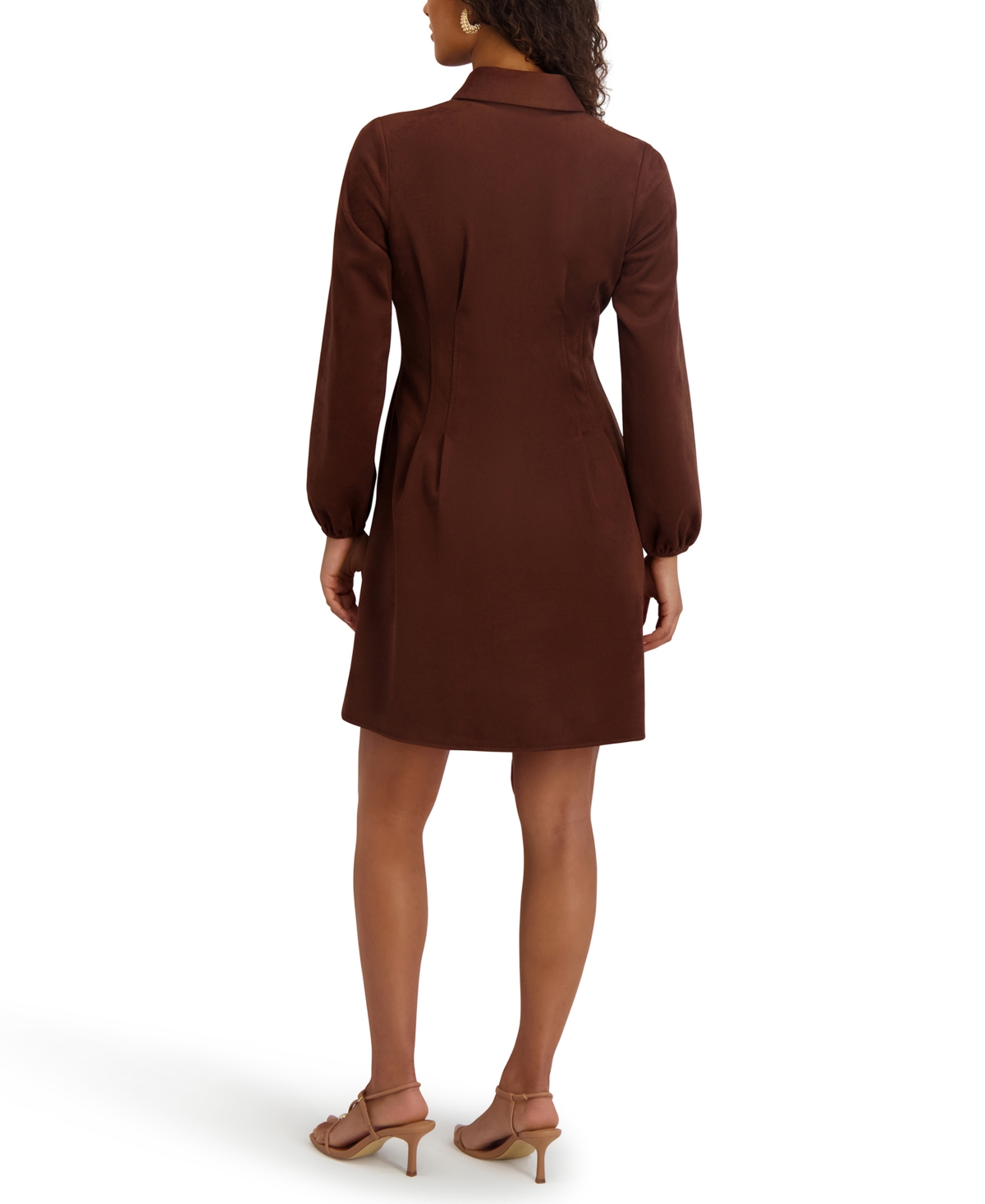 kensie Women's Long-Sleeve Dress