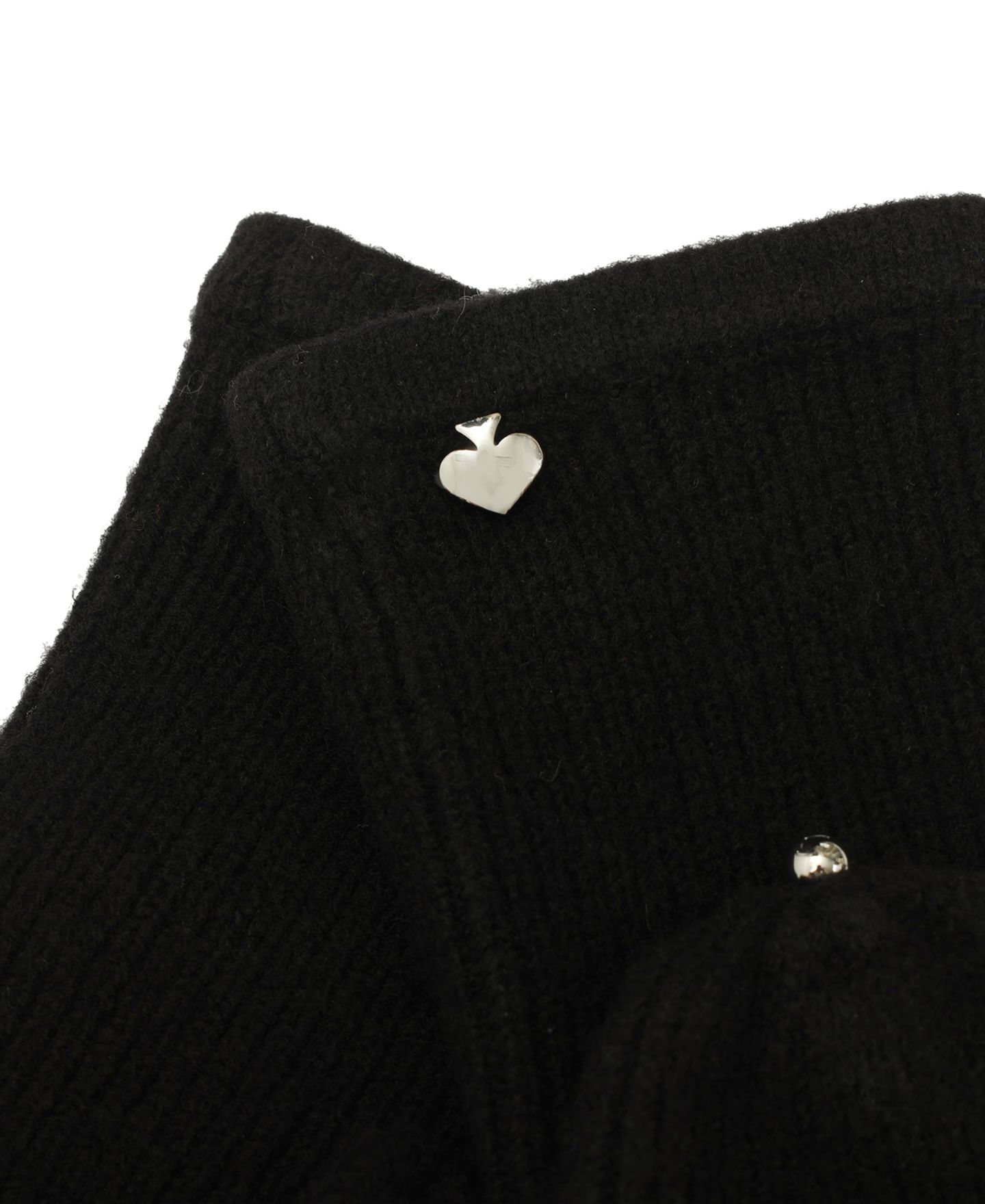Женские перчатки Kate Spade New York Knit Pop Top Mittens, цвет: Чёрный — фото 4