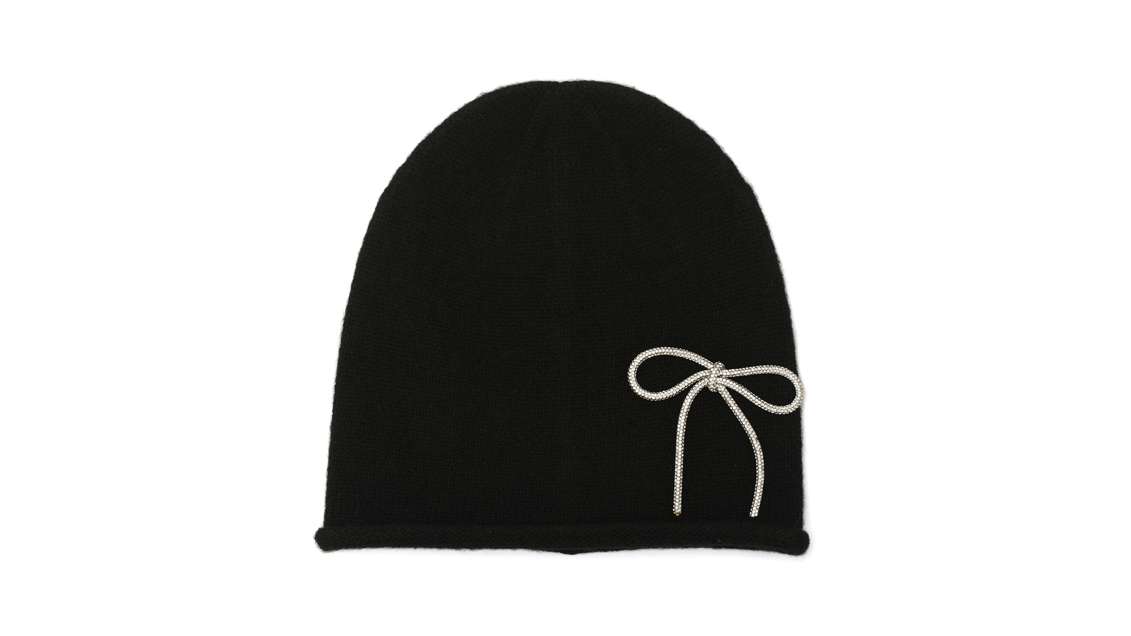 kate spade new york Women's Embellished Bow Knit Beanie