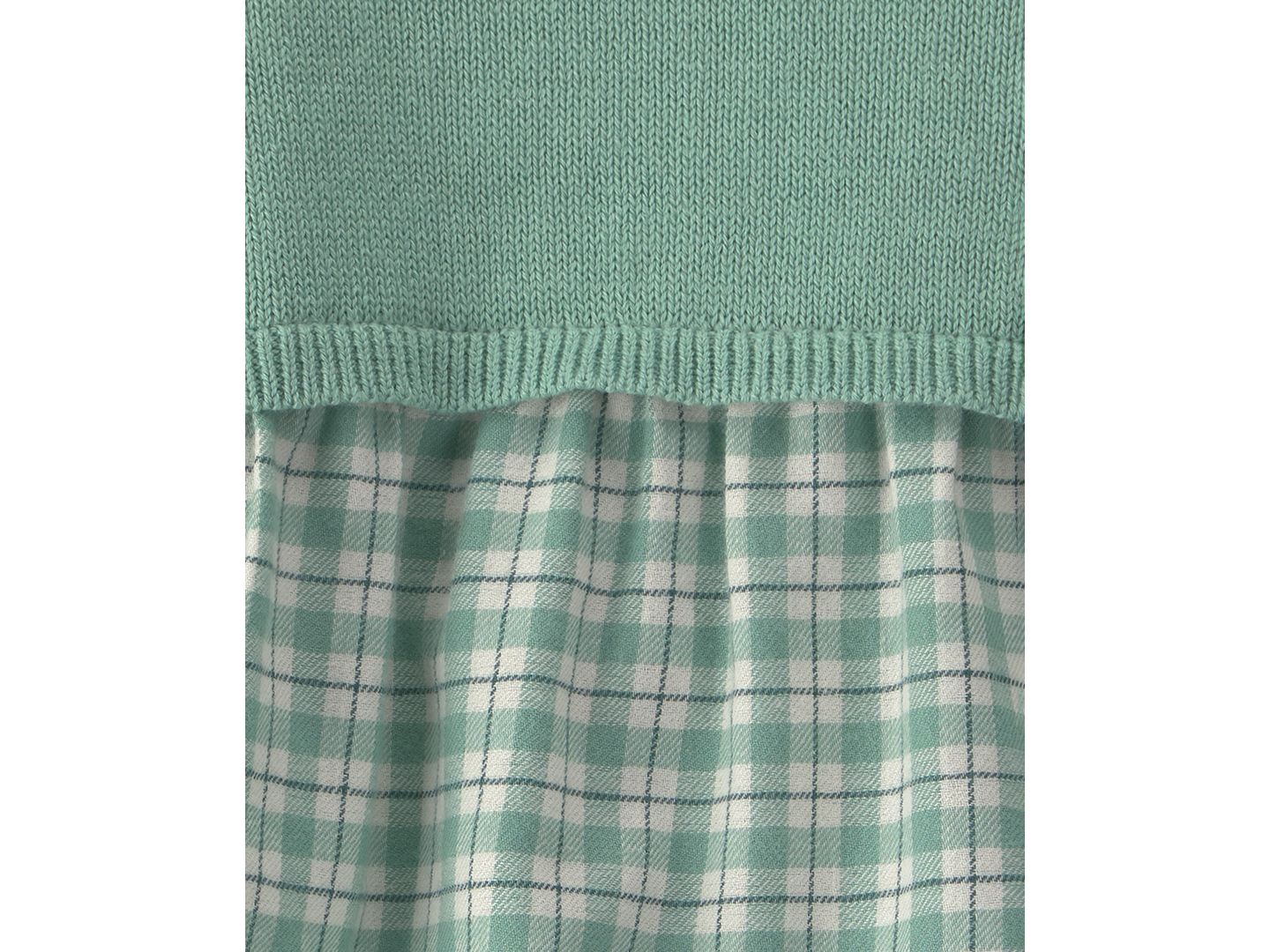 Жилет Carter's Checkered Flannel Long-Sleeve Dress and Vest with Matching Bloomers для девочек-малышей, цвет: Зелёный — фото 5