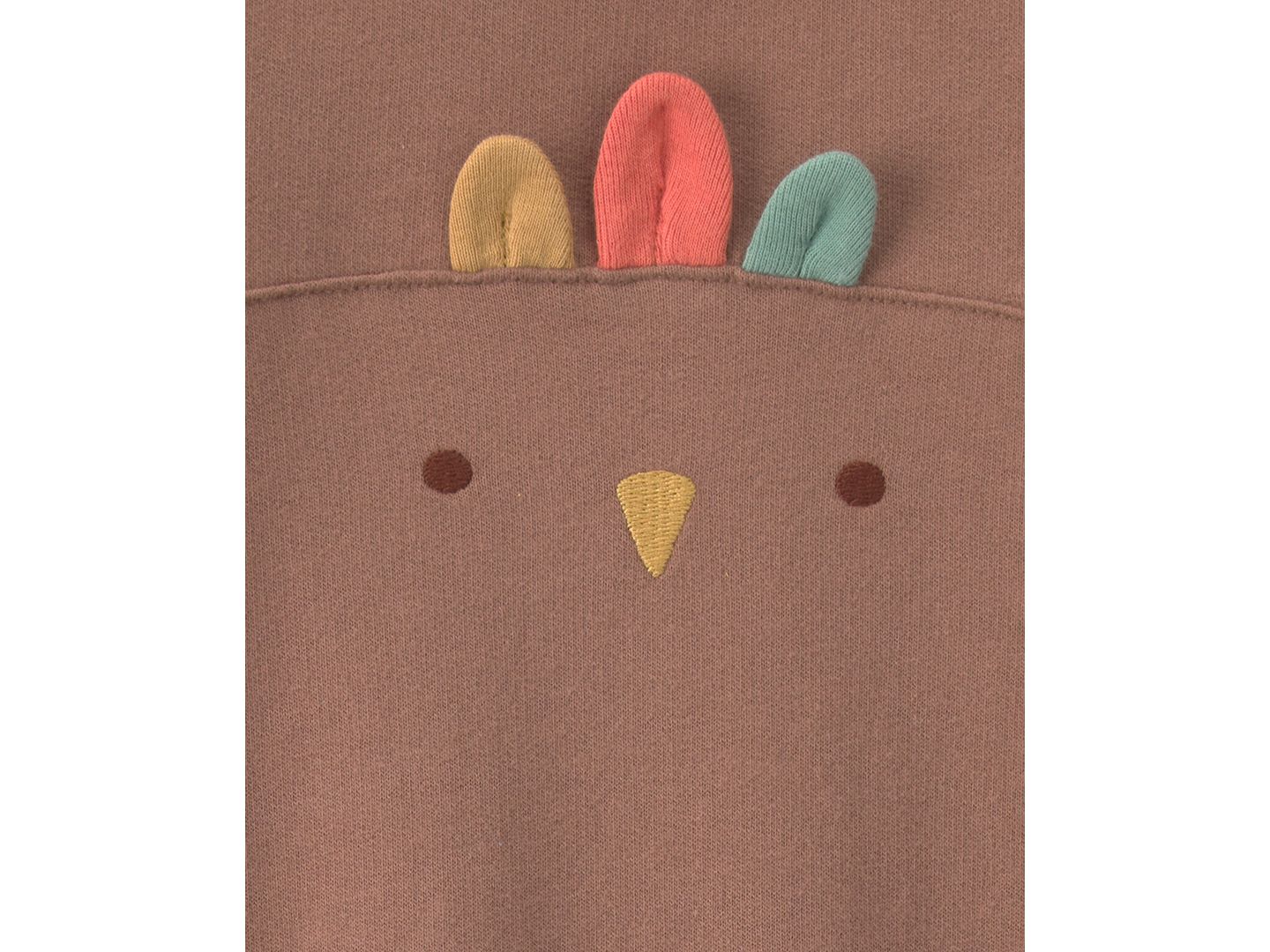 Комбинезон Carter's Turkey Thanksgiving French Terry Long-Sleeve Jumpsuit для малышей, цвет: Коричневый — фото 3