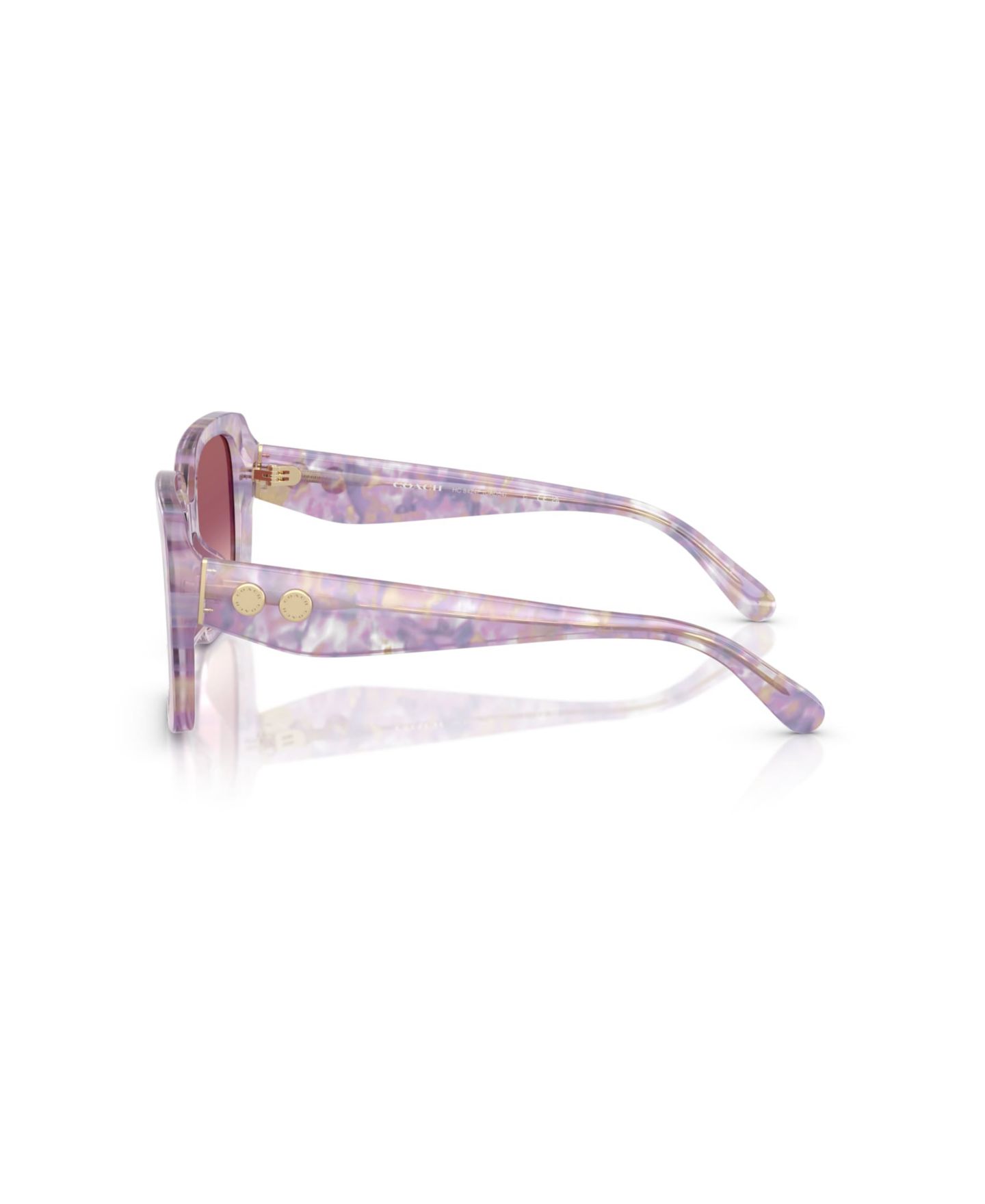Женские солнцезащитные очки COACH Sunglasses, CAD55 HC8424F, цвет: Фиолетовый — фото 3