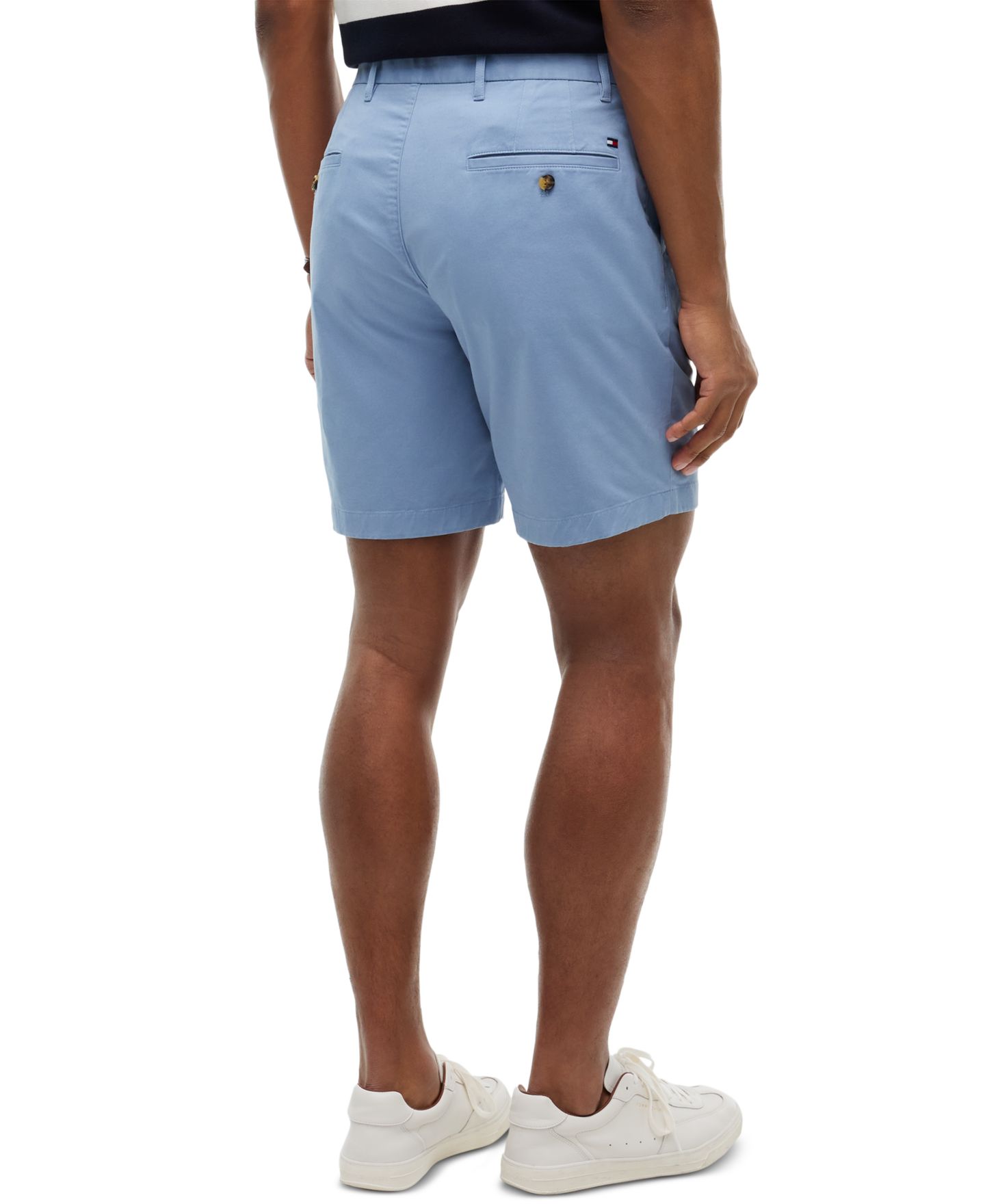 Мужские шорты Tommy Hilfiger Dover Essential Twill 8" Shorts, цвет: Синий — фото 4