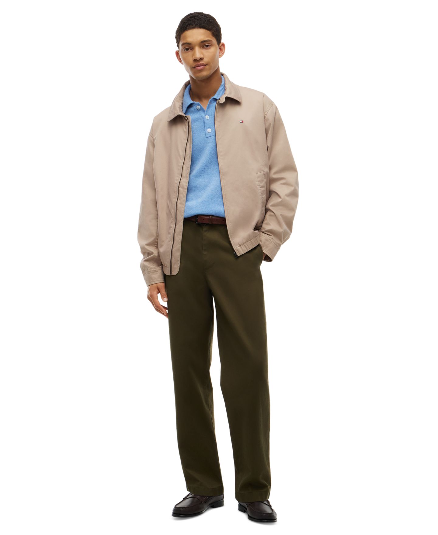 Мужская куртка Tommy Hilfiger Classic Full-Zip Ivy, цвет: Хаки — фото 2