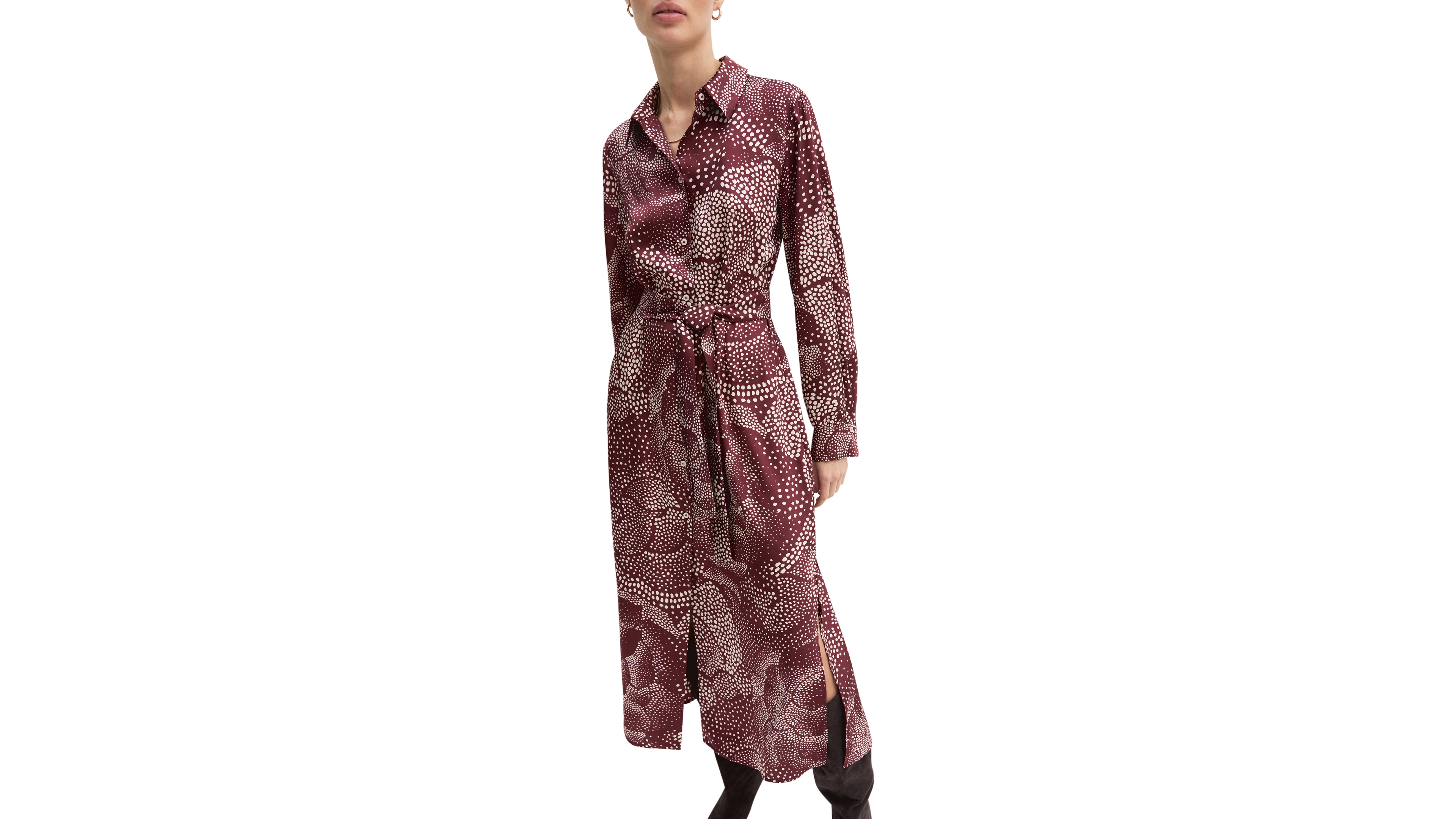 Emme Marella Women's Emmalarico Printed Belted Shirt Dress