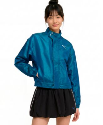 Women's Pearlized Water-Resistant Woven Long-Sleeve Jacket